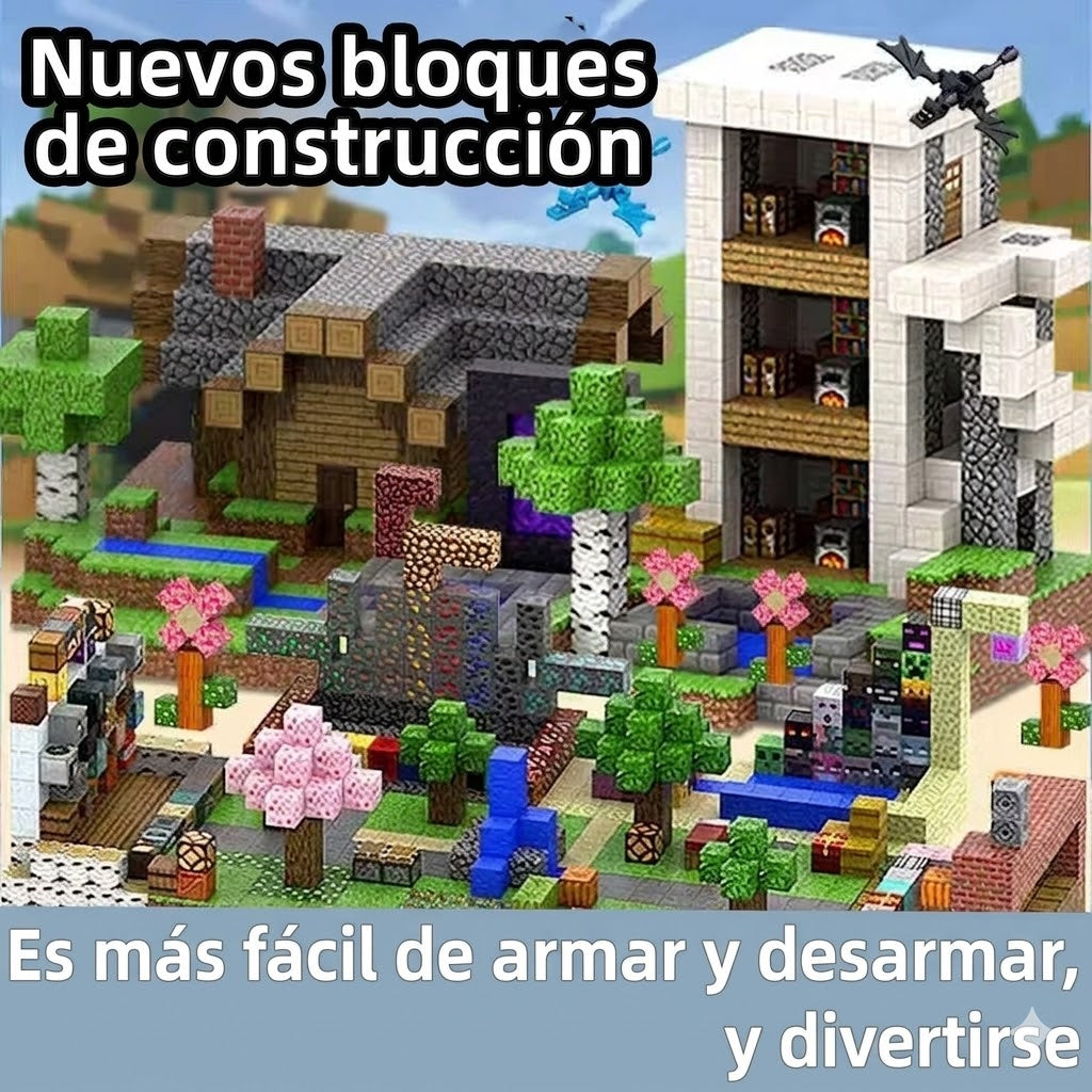 Bloques magnéticos creativos al estilo de "Minecraft"