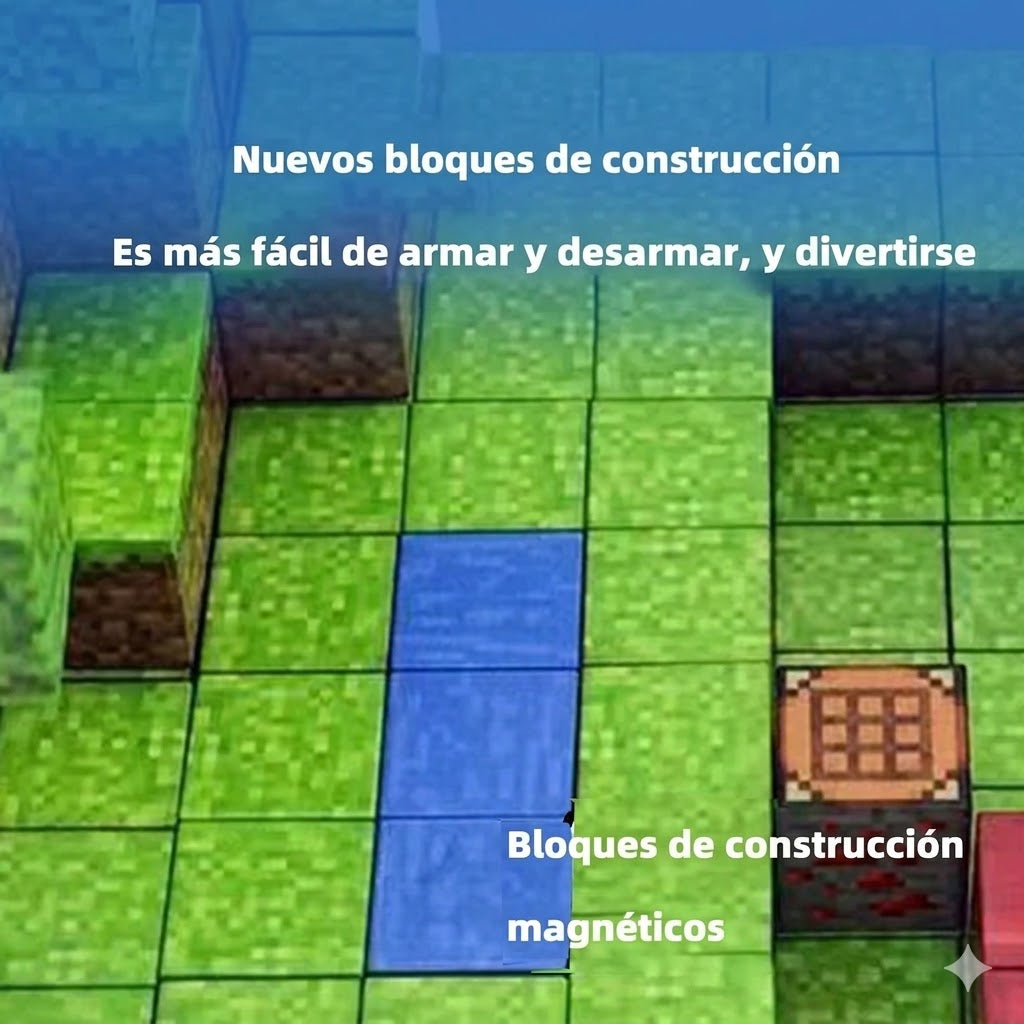 Bloques magnéticos creativos al estilo de "Minecraft"